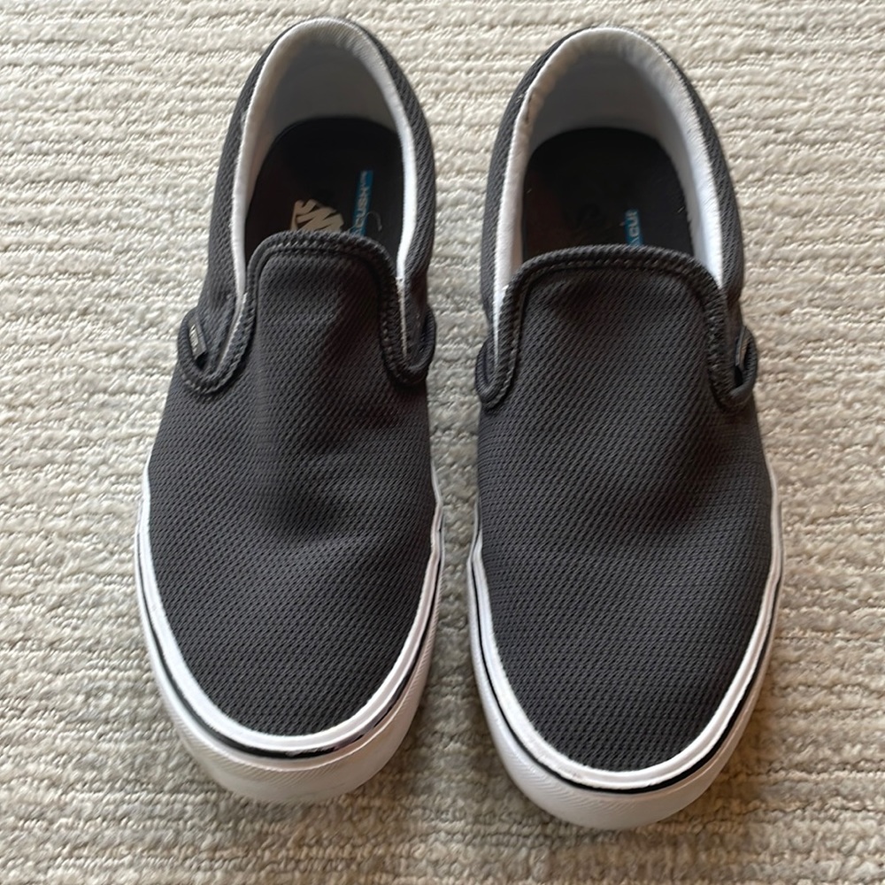 Gray slip on sneaker